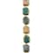 Multicolor Reactive Glaze Ceramic Cube Beads, 10mm by Bead Landing&#x2122;